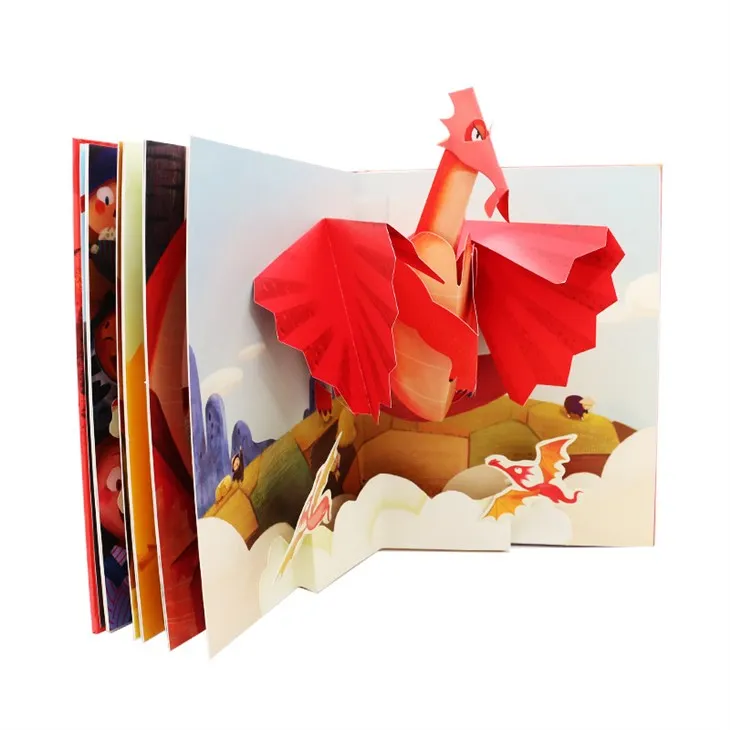 China Factory Bulk 3D Pop Up Dinosuar Kids Book with Fancy Music